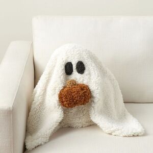 Pottery Barn Gus The Ghost with Pumpkin Pillow‎